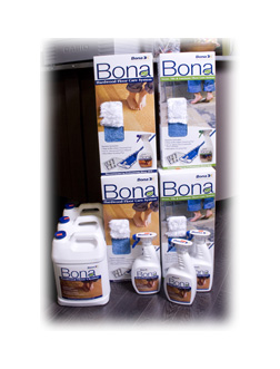 Bona hardwood and laminate supplies